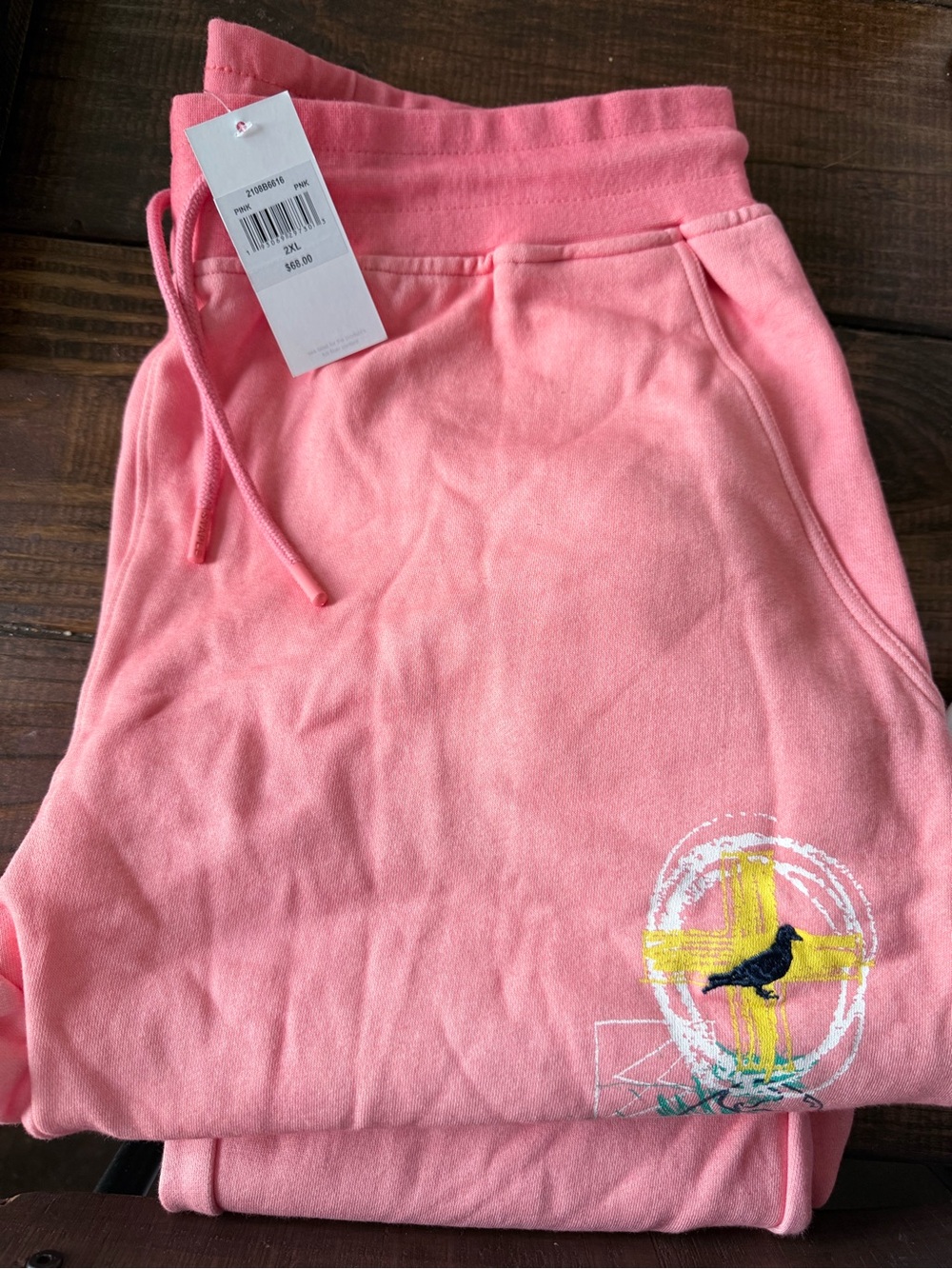 Staple Coral Pink Graphic Sweatpants